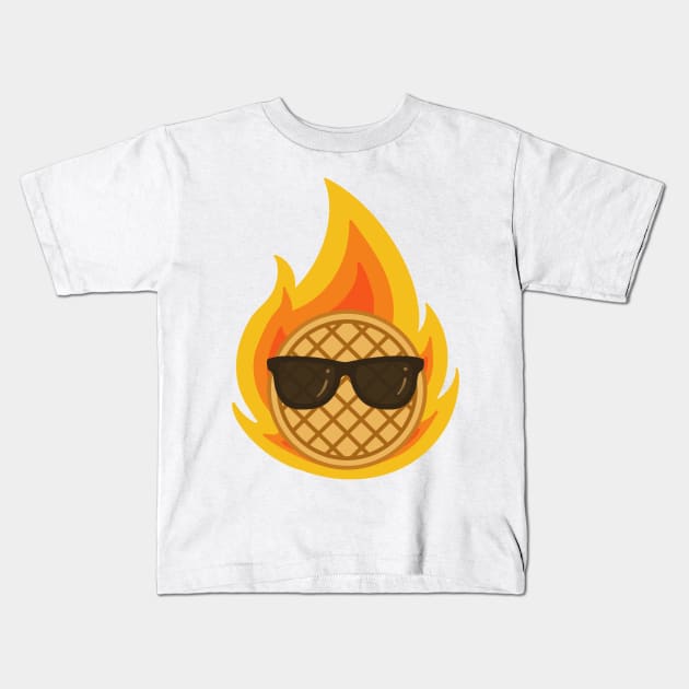 Hot Waffle Kids T-Shirt by avercado-art